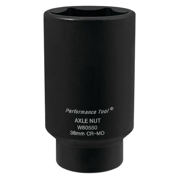 Performance Tool W80550 38mm Front Wheel Drive Axle Nut Socket
