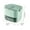 🔥 Green_Base#14551, variant on Ice Cube Tray with 52-Compartment Storage Box | Food Grade PET Material | Large Capacity Ice Maker | Drawer Style | Odor-Proof Lid | Ice Shovel Included | 19.1x15.5x15.4cm