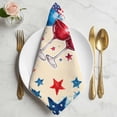 thumbnail image 2 of Patriotic 250th Cloth Napkins, Anniversary Red Blue Fireworks American Flag Washable and Reusable Dinner Napkins Set of 6, Table Napkin for Kitchen Party Birthday Wedding Hotel Housewarming 20"x20", 2 of 9