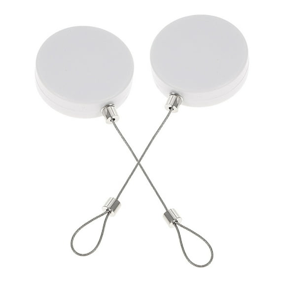 Hemoton 2pcs Retractable Security Cable Lock For Electronic Product Holder And Mobiles Phone Tether Anti Theft Cable Box Automatic Safety Cable Lock Wire In Steel