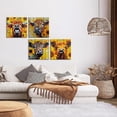 thumbnail image 2 of VELVET 4 Piece Highland Cow Wall Art Modern Farmhouse Decor Animal Print Bathroom Picture Artwork Farm for (4PCS) 20x16inch Framed, 2 of 6