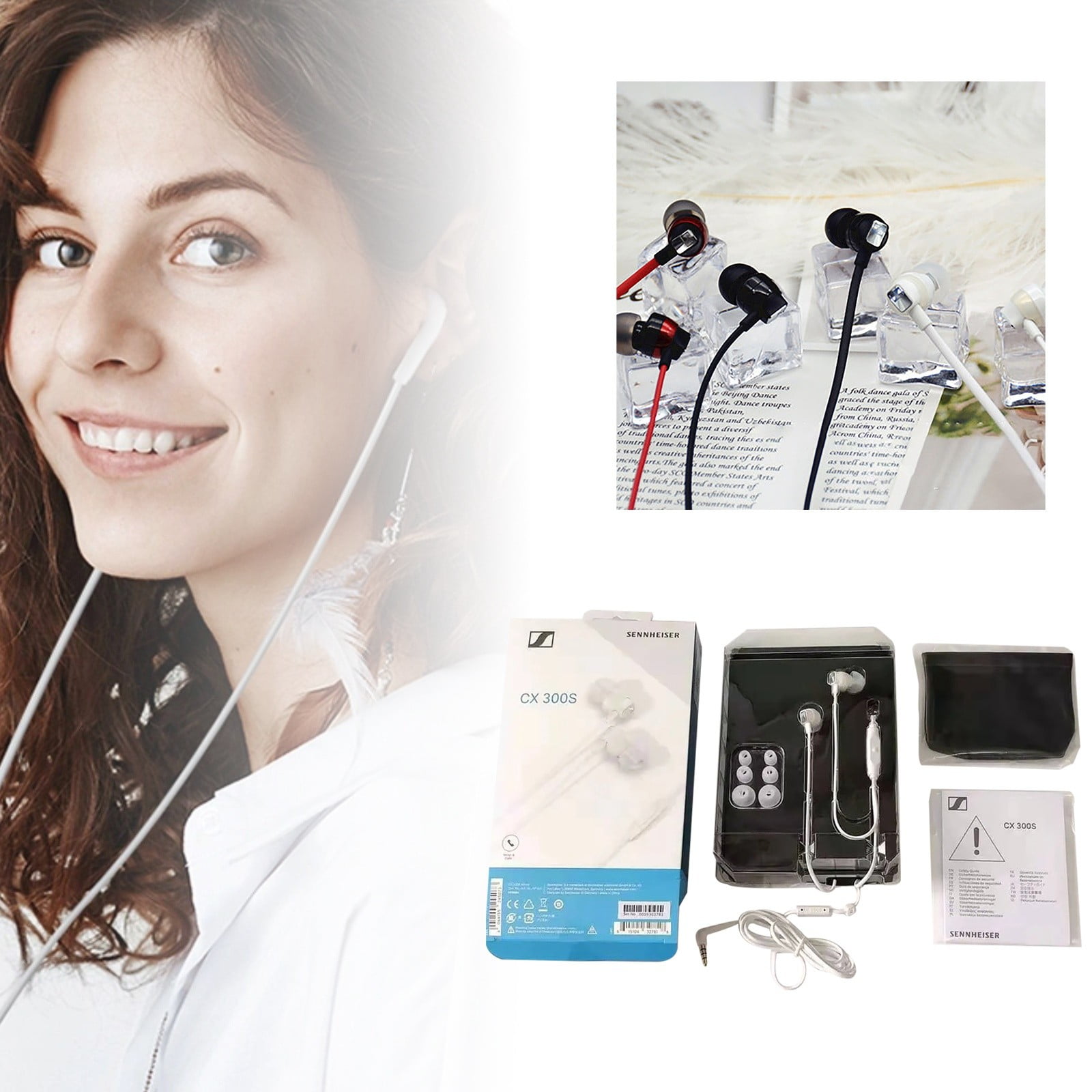 In Ear Heavy Wired Control with Microphone Earbuds Headphones
