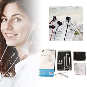 Dans l'oreille Contrôle par fil lourd avec écouteurs microphones casques
