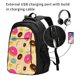 thumbnail image 2 of Balery Donuts Mochila con carga USB para hombre y mujer - Mochila impermeable y antirrobo para portátil con puerto USB para viajes, trabajo, estudios y universidad, 2 of 7
