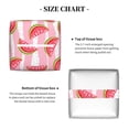 thumbnail image 5 of Kdxio Sweet Watermelon Print Tissue Box Cover,Square Decorative PU Leather Facial Paper Case Organizer Holder Dispenser for Bathroom,Night Stands,Desk,Car 5.2''X5.2''X5.2'', 5 of 8