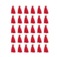 thumbnail image 1 of MasteelfCA 30 Pcs 3CM Tassel Pendants with Ring DIY Accessory Cotton Ropes Chinese Style Jewelry Making Accessories for Book Marker Clothes - #3 (Red), 1 of 7