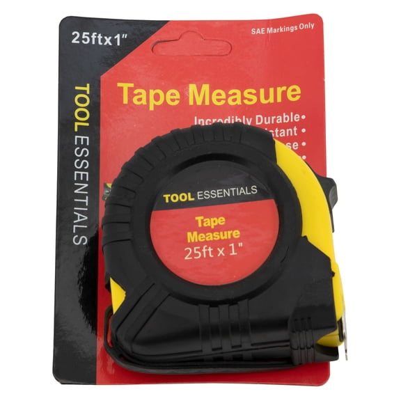 Tool Essentials 25' x 1" EZ Read SAE Markings with Rubber Impact Sleeve