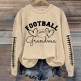 thumbnail image 1 of IMENGL Chandail à Col Rond à Manches Longues avec Lettrage « Grand-Maman » de Football, Jaune G, Taille M-3TG, 1 of 4