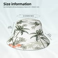 thumbnail image 5 of Kdxio Reflective Bucket Hat - Vintage Palm Trees Print Bucket Hat for Men,Women, 5 of 9