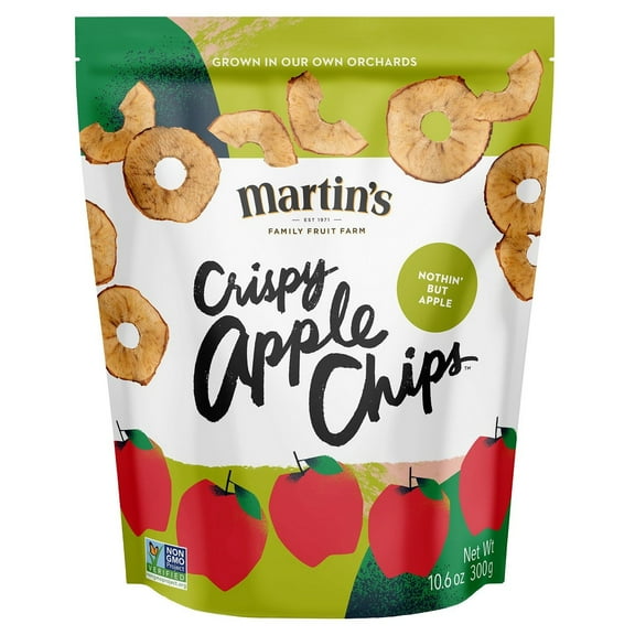 Martin's Crispy Apple Chips, 10.6 Ounce