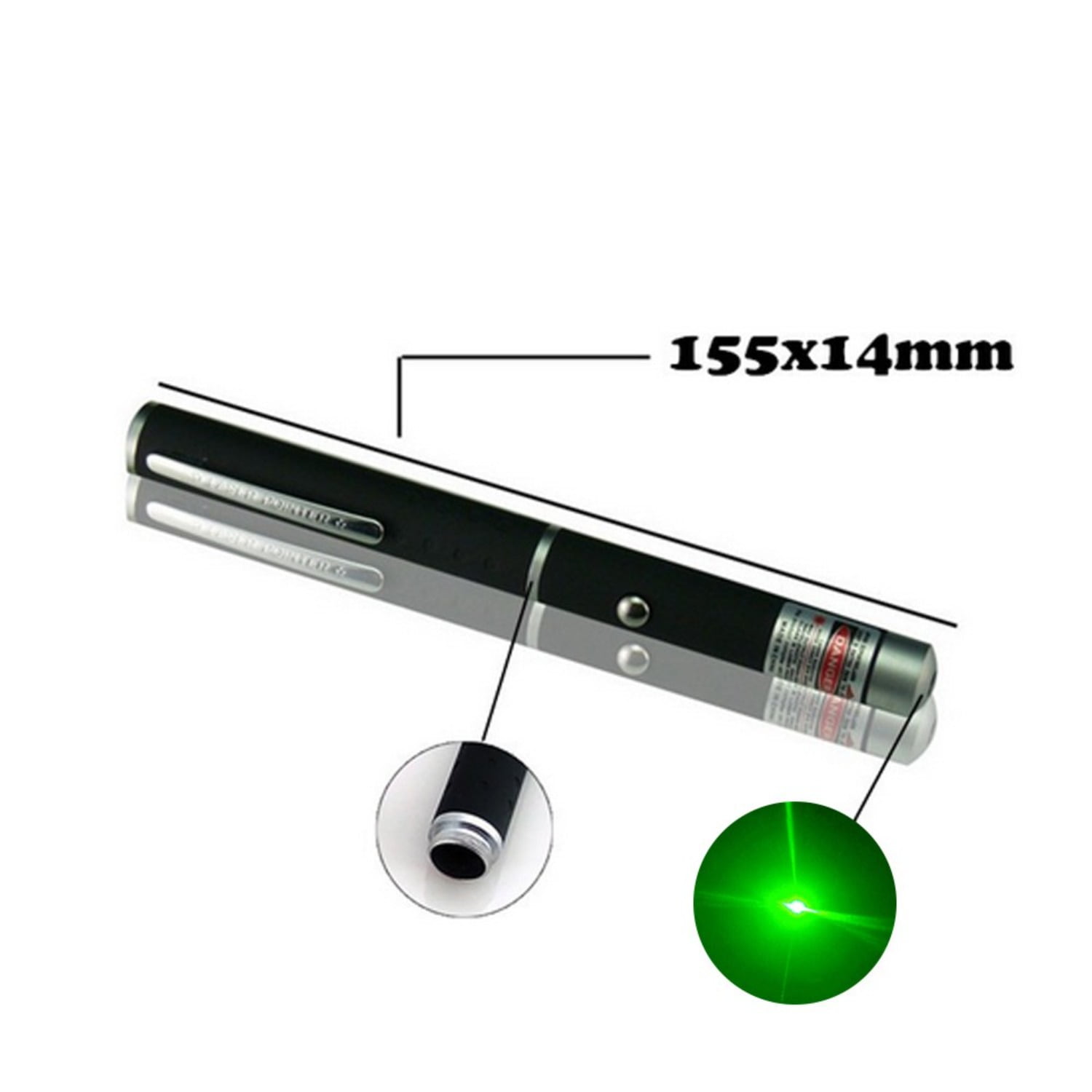 5 PCS Small Laser Pointer Pen 532nm Green Light Visible Beam 1mW For conference presentation
