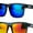 [2-Pack] Slate Teal & Orange, variant on Kush Mens Neon Pop Horn Rim Sport Horned Sunglasses Green