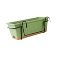 thumbnail image 2 of Fengbin Balcony Planter with Storage Compartment, Rectangular, Decorative Flower Pot for Green, 2 of 10