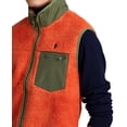 thumbnail image 3 of Polo Ralph Lauren Men’s High Pile Vest, Orange, Large, 3 of 4
