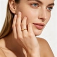 thumbnail image 5 of Minimalist Stackable Band Ring Set for Couples, Gold, 5 of 9