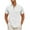 A01_White, variant on Yghzkop Men's Cotton Linen Henley Shirts Casual Short Sleeve Stand Collar Button Up Shirt Fashion Crew Neck T-Shirts Solid Color Breathable Lightweight Summer Tops for Men