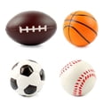 thumbnail image 1 of Juego de 4 pelotas para niños pequeños, pelota de fútbol suave de 4", béisbol, baloncesto y fútbol para niños, pelota de espuma, 1 of 5