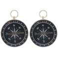 thumbnail image 1 of 2X Portable Compass Keychain Ring Adventure Hiking Survival Compass Aid, 1 of 8