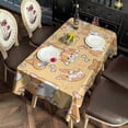thumbnail image 2 of Corgi Dog and Footprints Rectangle Tablecloth 60"x102",Waterproof Polyester Rectangle Table Cloth, Wipeable Spillproof Polyester Tablecloth for Dining, Camping, Indoor and Outdoor, 2 of 6