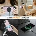 thumbnail image 3 of For iPhone 16e Compatible with Magsafe 2 in 1 Detachable Wallet Case with Card Holder,Women Men,Magnetic PU Leather RFID Blocking Flip Kickstand Credit Card Slots Phone Case,Pink, 3 of 12