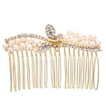 thumbnail image 1 of EeaseCA Bridal Hair Comb Rhinestone Hair Comb Wedding Hair Accessory Crystal Hair Side Comb, 1 of 7