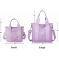 thumbnail image 2 of Small Tote Bag with Zipper Tote Bag for Women Canvas Crossbody Bag Shoulder Bag  Messenger Bag, 2 of 7