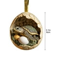 thumbnail image 3 of Xecvkr Christmas Happy Farm Egg Ornament Kids Animal Duck Dinosaur Snake Tree Pendant Festive Gift Holiday Family Party Decor 0.4in 1pc, 3 of 5