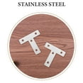 thumbnail image 3 of OULII 10Pcs T-Shape Corner Angle Brackets Stainless Steel Repair Bracket for Construction Work, 3 of 8