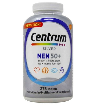 Centrum Silver Men Multivitamin Tablet, Age 50 and Older (275 Ct.)