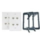thumbnail image 2 of KCC Industries Placa de pared para cable Ethernet Cat6 de 4 puertos |, 2 of 2
