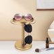 thumbnail image 4 of Wmhnj Organizador de gafas giratorio de 360 grados con bandeja para joyas, soporte compacto de metal para gafas de sol de escritorio, almacenamiento multifuncional para relojes y anillos., 4 of 7