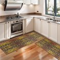 thumbnail image 3 of Kitchen Rugs Sets Of 2,Boho Golden Ethnic Pattern Anti Fatigue Kitchen Mat Rugs Non Slip Washable,Decorative Kitchen Floor Mats for Kitchen,Sink,Laundry,17"X47", 3 of 5