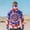 A Multicolor, variant on Viluyesy Men's Printed Lightweight UV Protection Hoodie, Quick Dry Breathable Rash Guard Long Sleeve Shirt with Face Mask A Multicolor 2XL