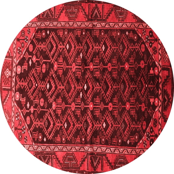 Ahgly Company Indoor Round Persian Red Traditional Area Rugs, 6' Round