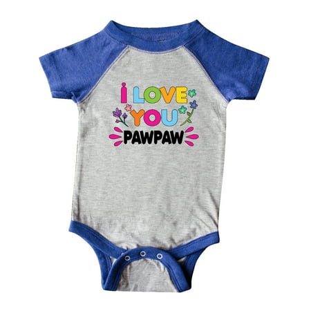 

Inktastic I Love You Pawpaw with Flowers Gift Baby Girl Bodysuit