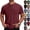 #01 Wine, variant on Men's Henley Shirts Short Sleeve Button Cotton Tee with Chest Pocket, Casual Summer Lightweight Classic T-Shirt Tops ,S,Dark Gray