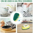 thumbnail image 7 of Scratch Dishwand, Heavy Duty Dish Wand Pack (1 Handle and 5 Refills Replacement Sponge Heads) Soap Dispenser Scrubber, Dishwashing Brushes for Kitchen Sink Pan Non Stick Dishwasher Cleaning Tools, 7 of 7