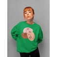 thumbnail image 2 of Line Art Faces Sweatshirt Women -Image by Shutterstock, Female Large, 2 of 4
