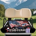 thumbnail image 3 of Yuyamidu Eagle Golf Cart Seat Covers with Storage Pockets 250 Years USA Flag Golf Cart Towel Seat Covers for Club Car Accessories Decor, 3 of 7