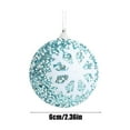 thumbnail image 3 of Twfbrm Christmas Tree Decorations 8cm/3.14in Snowflake Colored Christmas Balls Shatterproof Christmas Decorations High End Hanging Balls Layout Christmas Ornaments, 3 of 8