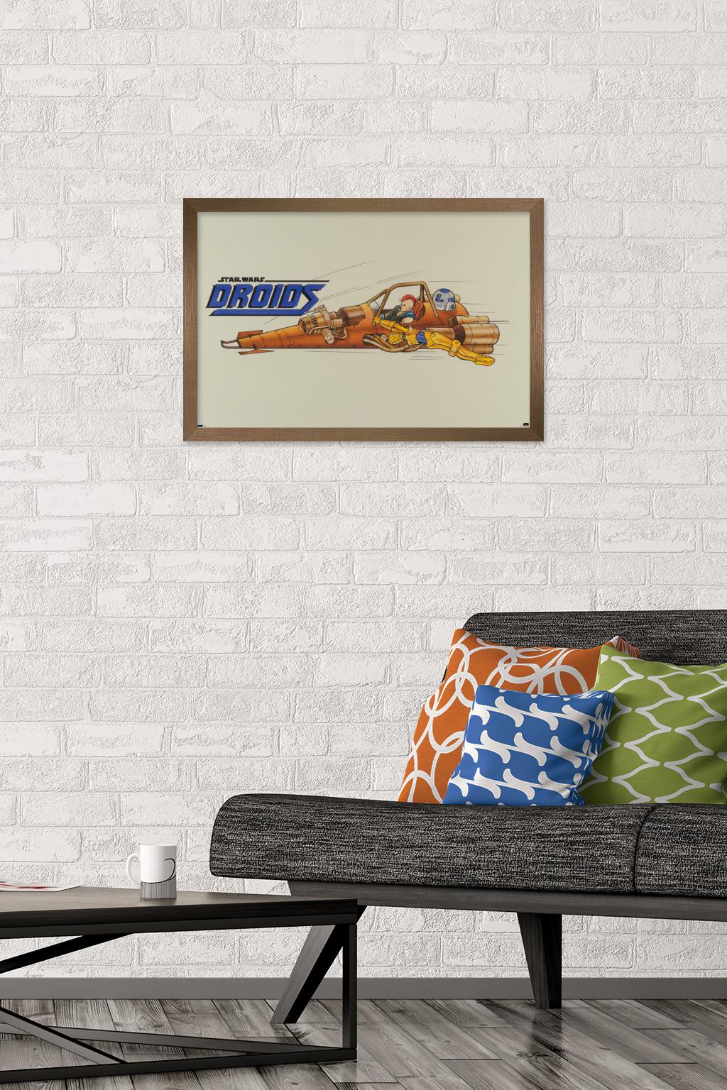 Star Wars: Droids - Speeder Wall Poster, 14.725" x 22.375", Framed
