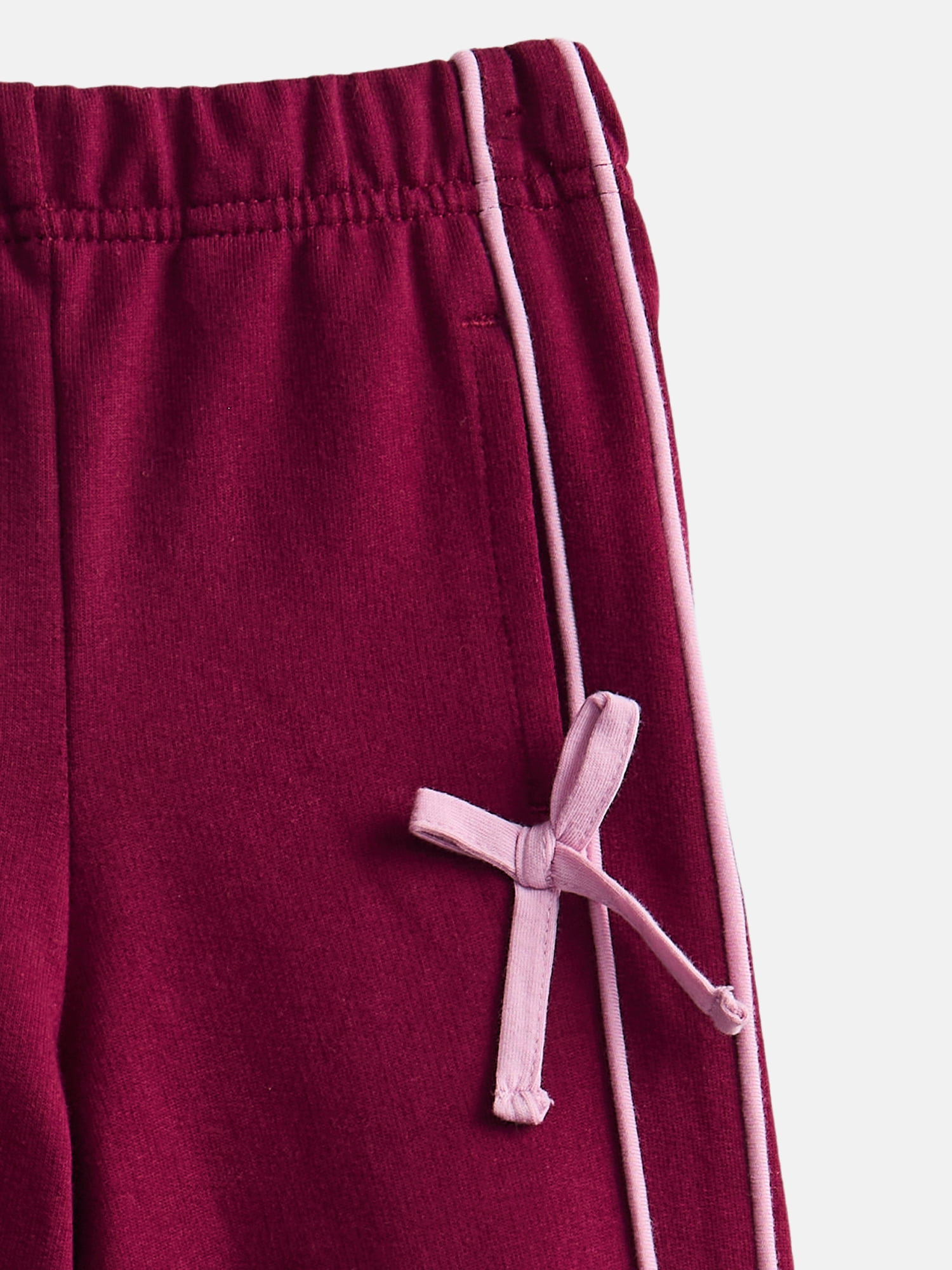 Wonder Nation Toddler Girls Track Pants with Bows, Sizes 18M-5T