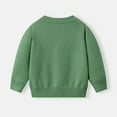 thumbnail image 6 of TEAJOPSUU Girls' Long Sleeve Sweaters Casual Fall Knitted Cardigan Kids Button Up V-Neck Sweater Cover Up Tops 2-14 Years B-Green, 6 of 6