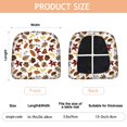thumbnail image 3 of Autumn Fall Leaves and Mushrooms Seat Covers for Dining Room Chairs Set Of 4,Stretch Printed Washable Chair Seat Cover with Elastic Ties and Button,Removable Waterproof Couch Cushion Covers, 3 of 6