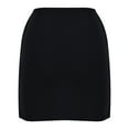 thumbnail image 5 of Women's Solid Color High Stretchy Mini Skirt Casual Slim Fit Simple Basic Short Skirts Pencil Mini Skirt, 5 of 6