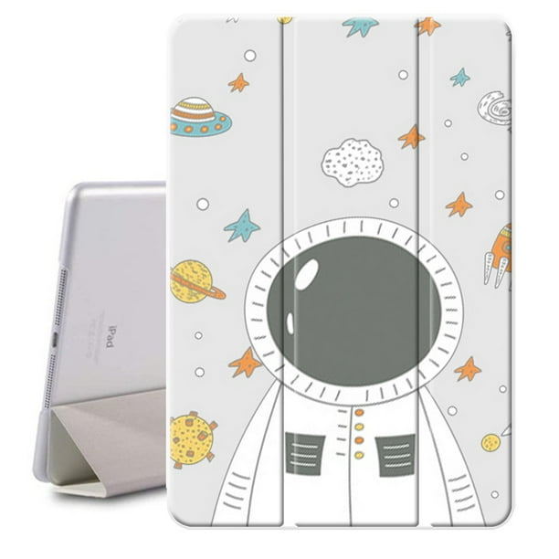 Case For Ipad 8th 9th Generation 10 2 Inch Aesthetic Ultra Slim Ipad Pro Case Fashion Vintage Style Perfect Fit Pu Leather Flip Fold Stand Tablet Case Cover Astronaut Walmart Com