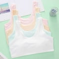 thumbnail image 7 of Girls Sports Bra Kids Girls Solid Wire Free Soft Stretchy Bralettes Training Bras Bralettes Girls Training Bra Light Green 9 Years-13 Years, 7 of 7
