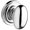 Silver, variant on Baldwin Reserve PVELLTRR112 Privacy Ellipse Knob and Traditional Round Rose Venetian Bronze Finish