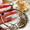 thumbnail image 4 of Bronze Large Round Hoop Key Ring Organizer(80mm) 10x Multi-ring Jailers Fob, 4 of 5