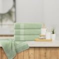 thumbnail image 3 of All Design Quick-Dry 4 Pieces Green Hand Towels - Highly Absorbent 100% Turkish Cotton - Perfect Lightweight Towel for Bathroom, Kitchen, Guests, Gym, Travel, Airbnb, College Dorm, Shower, 3 of 5